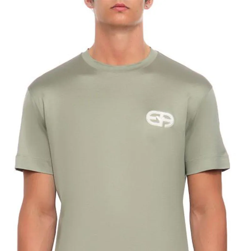 EMPORIO ARMANI T-Shirts Men Green-4