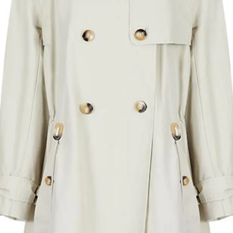 EMPORIO ARMANI FW22 Trench Coat Women's Apricot-4