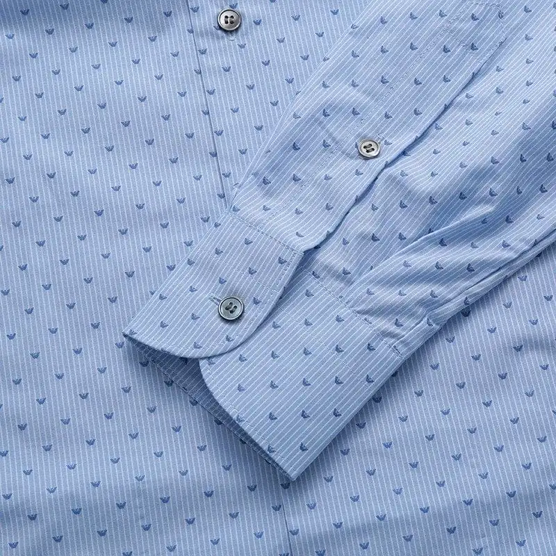 EMPORIO ARMANI Shirt Men's Light Blue-3