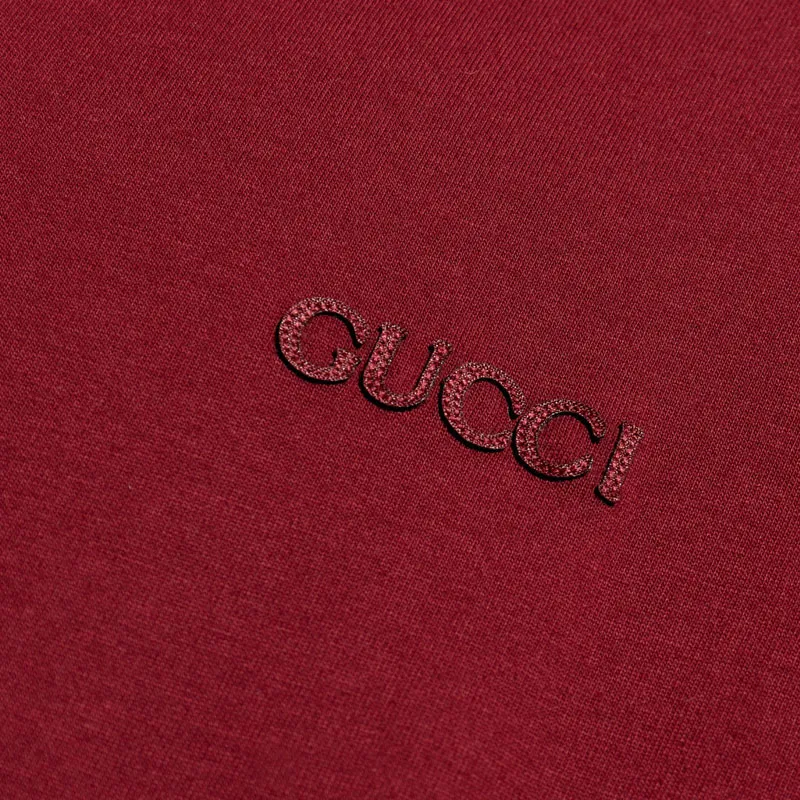 GUCCI Embroidered Jersey T Shirt-4