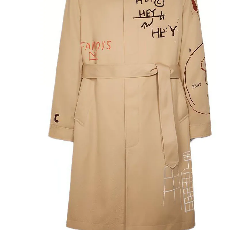 COACH Trench Coats Men Brown-4