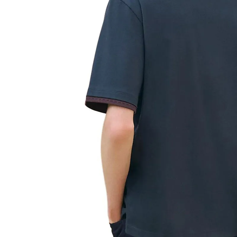 HERMES FW24 T Shirt Men's Marine Blue-3