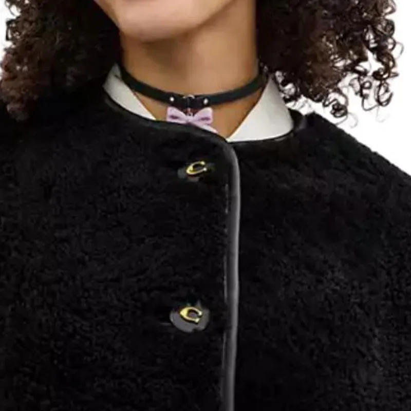 COACH Jackets & Coats Women's Black-4