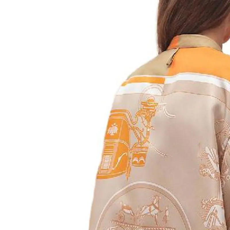 HERMES Shirts Women's Beige-3
