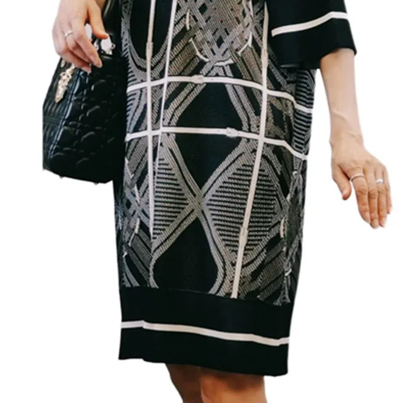 HERMES Long-Sleeved Dresses Women's Black-3