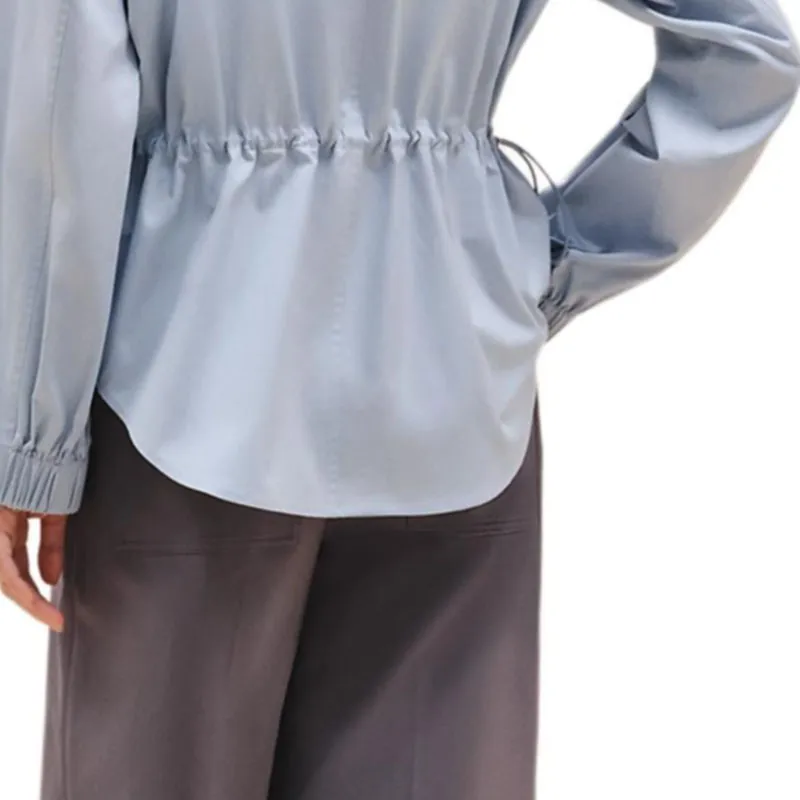 HERMES FW24 Shirt Women's Frost Blue-4