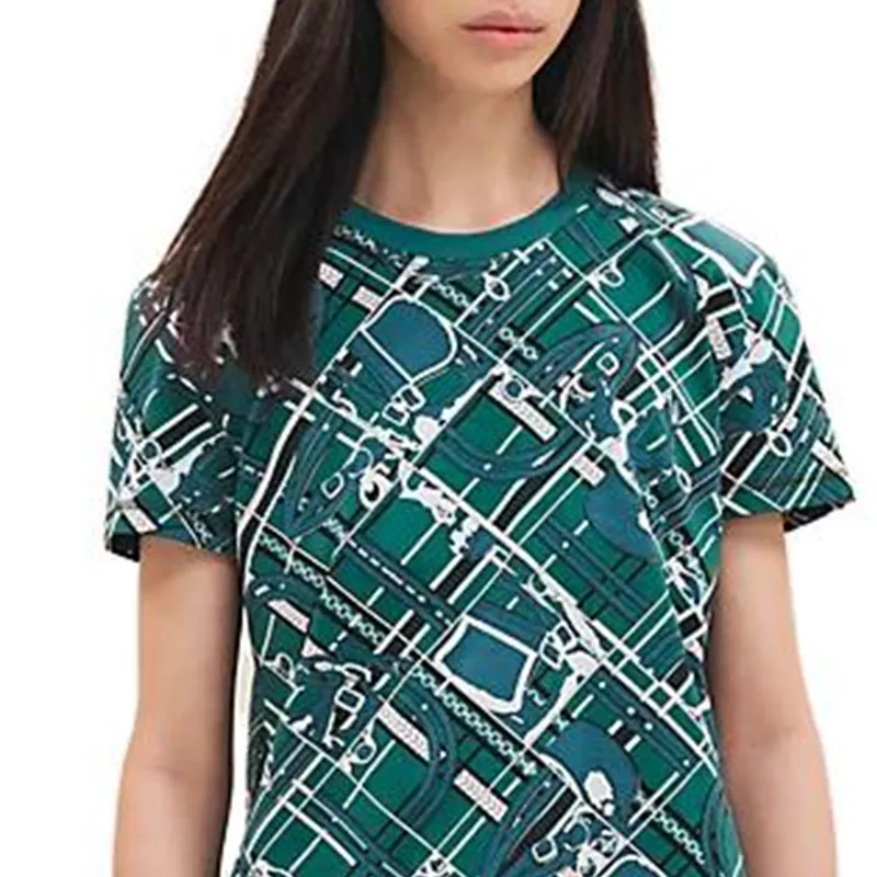 HERMES T-Shirts Women's Oxford Green-2