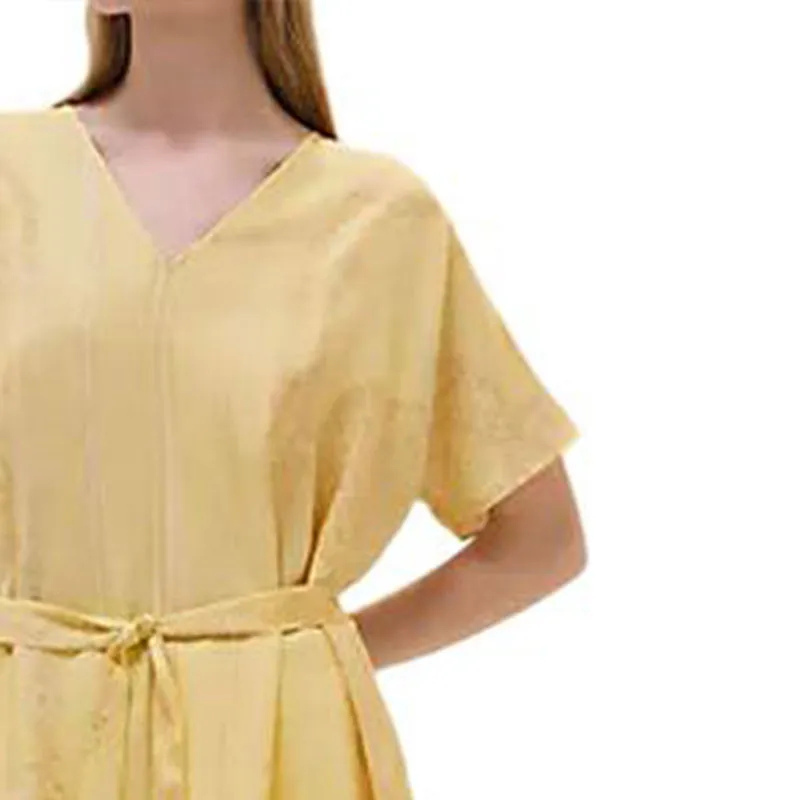 HERMES Short-Sleeved Dresses Women's Yellow-4