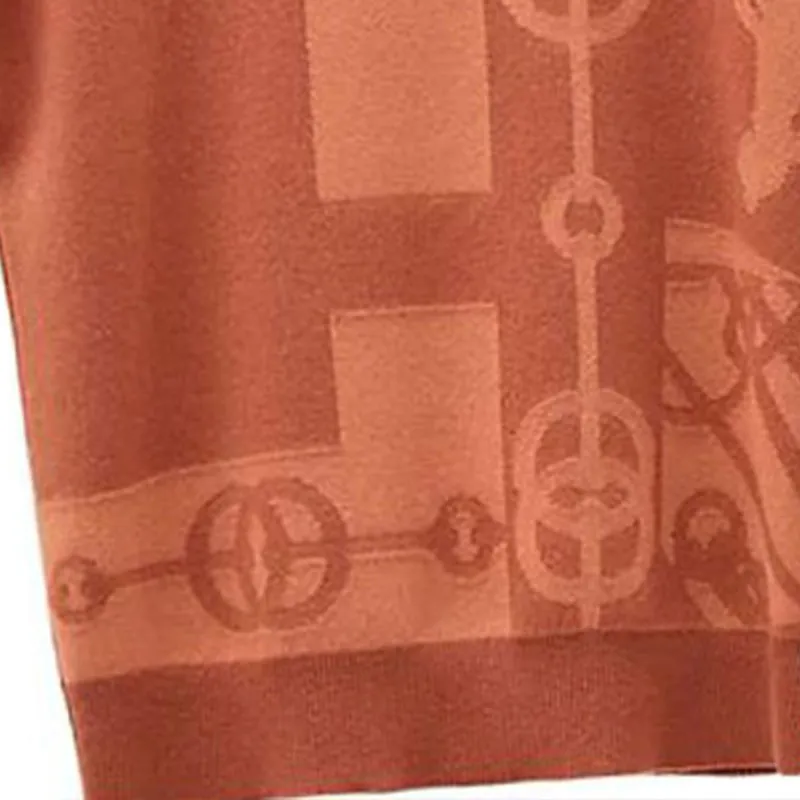 HERMES Cashmere Sweaters Women's Orange-4