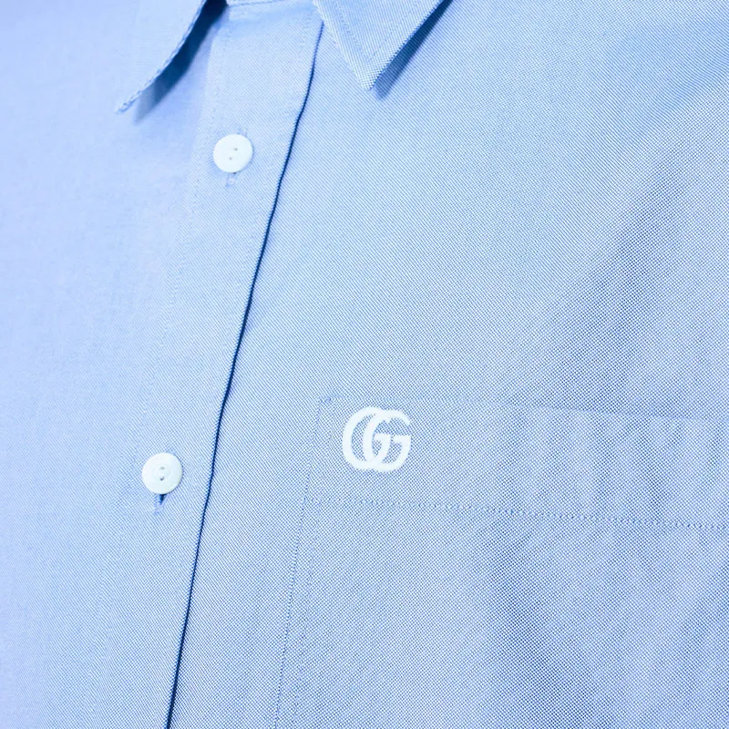 GUCCI Embroidered Oxford Shirt-4