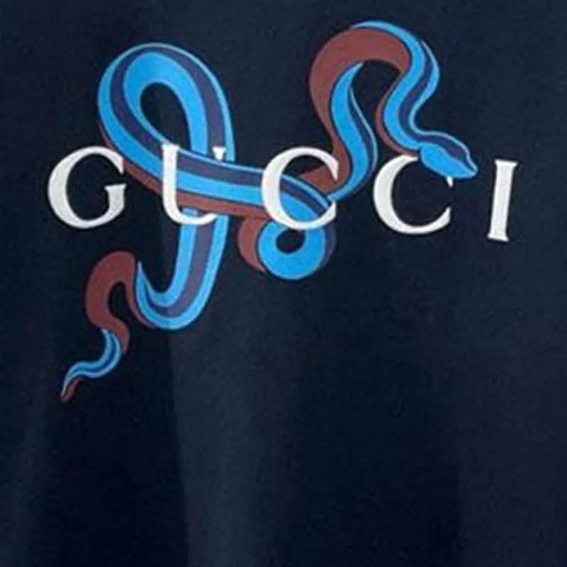 GUCCI SS25 T Shirt Men's Marine Blue-4