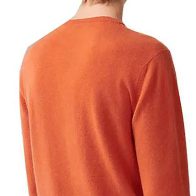 HERMES Sweaters Men Orange Red-2