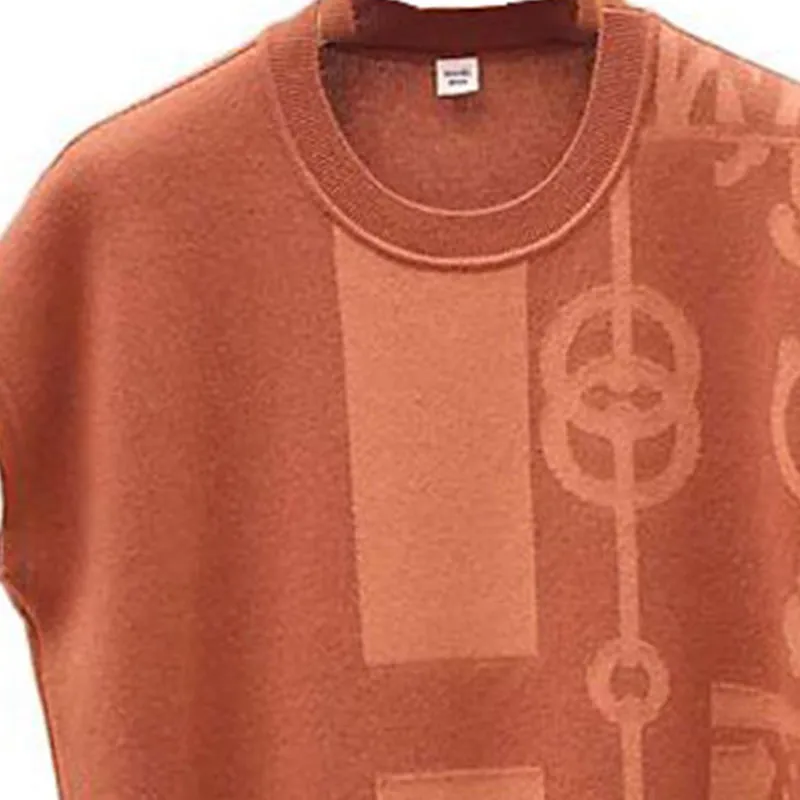 HERMES Cashmere Sweaters Women's Orange-3