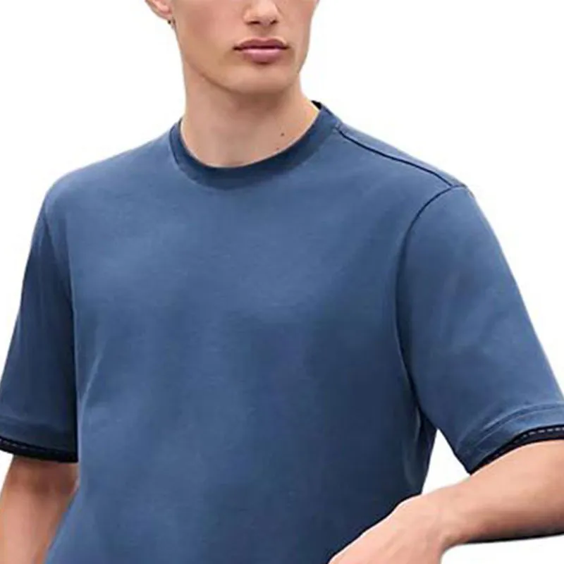 HERMES T Shirts Men Blue-4