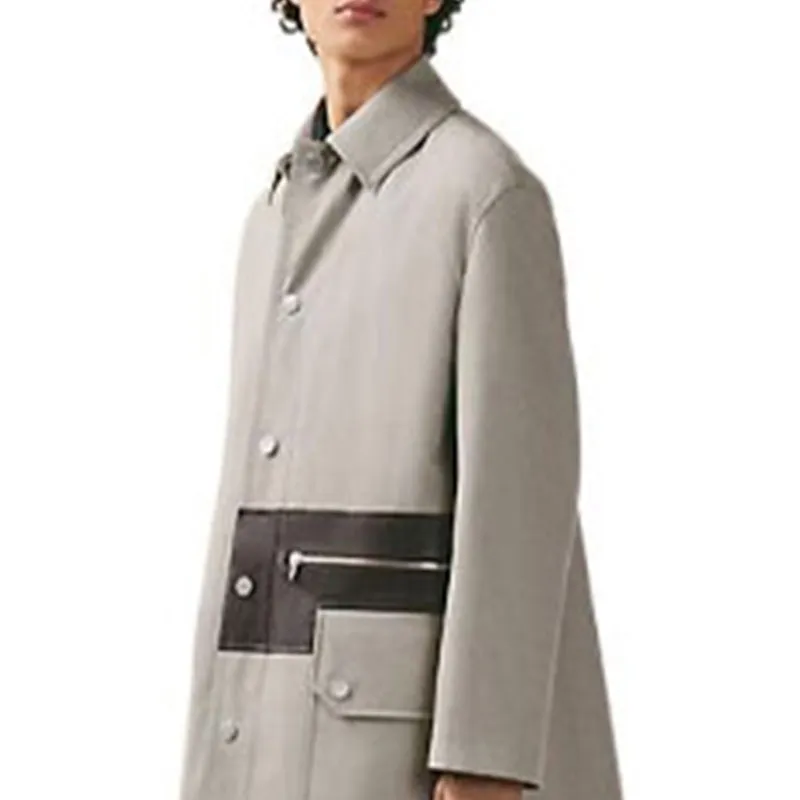 HERMES SS23 Trench Coat Men's Gray-4