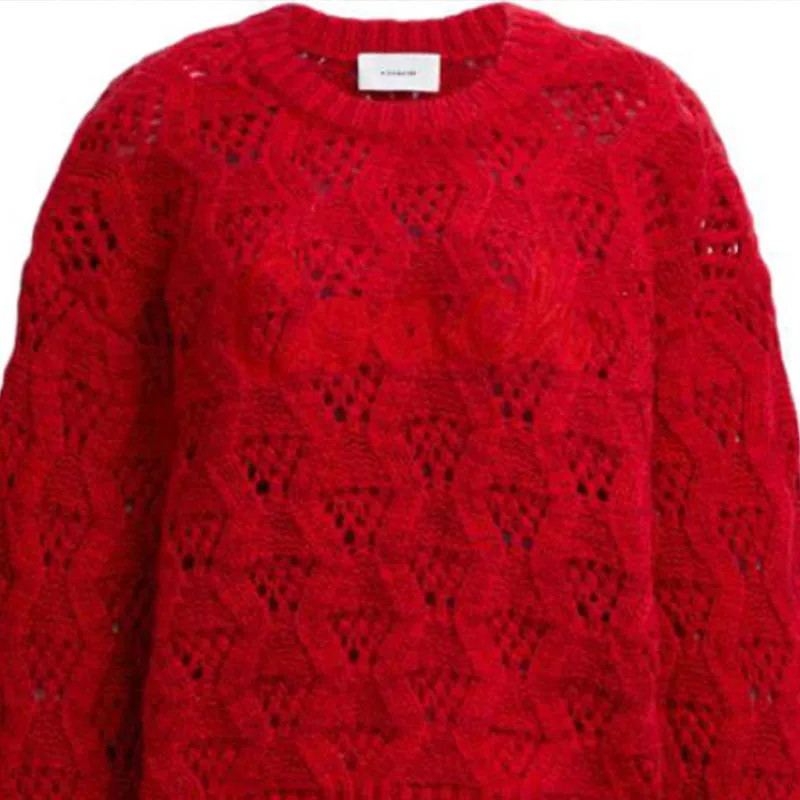 COACH Sweaters Women's Red-4