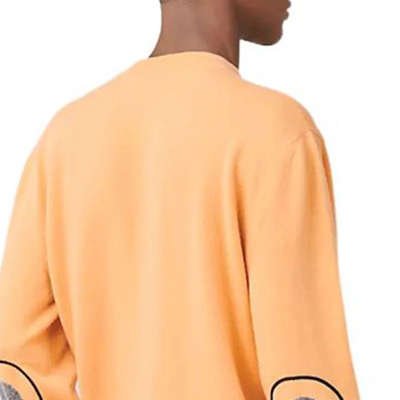 HERMES Cashmere Sweaters Men Orange-3