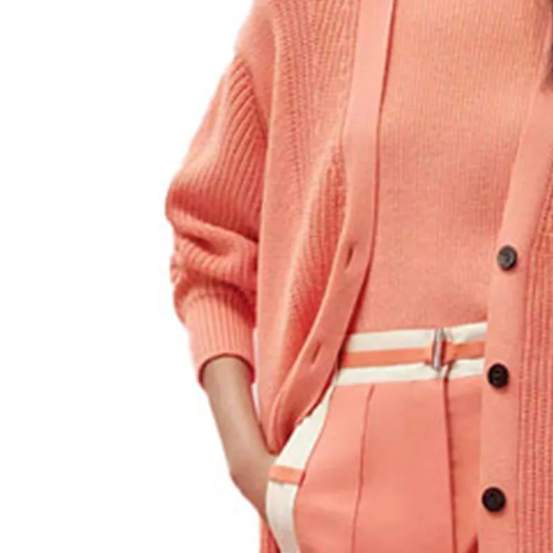 HERMES SS23 Cashmere Sweaters Women's Joy Orange-4