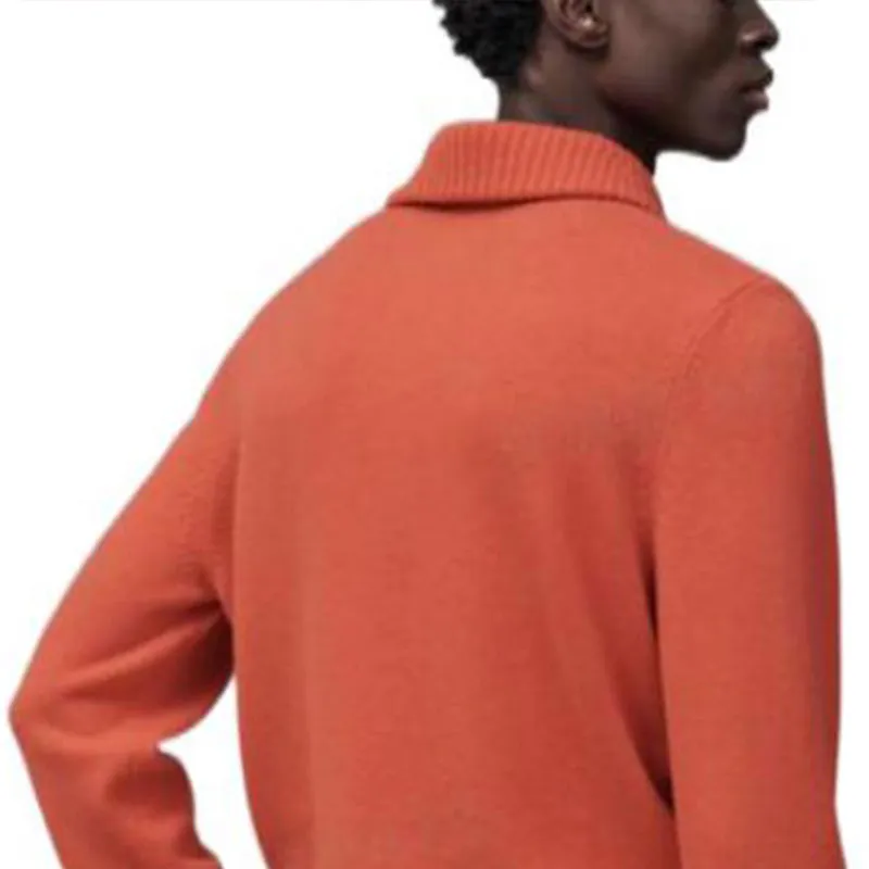 HERMES Cashmere Sweaters Men Orange-1