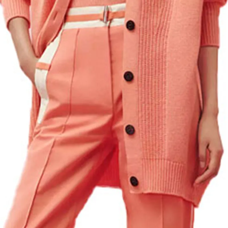 HERMES SS23 Cashmere Sweaters Women's Joy Orange-3