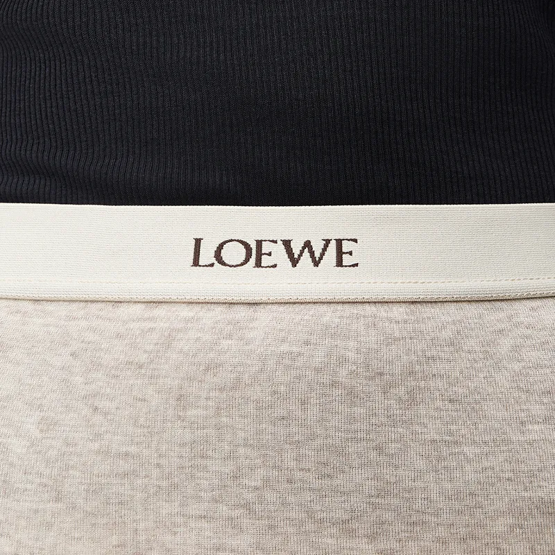 LOEWE Logo waistband Midi Skirt-4