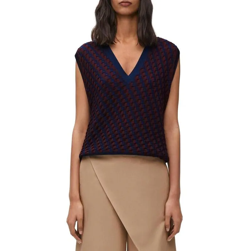 LOEWE Checked Vest-1