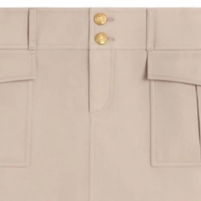 CELINE SS23 Casual Short Skirts Women's Brown-4