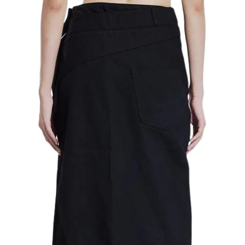 LOEWE Deconstructed Designed Denim Midi Skirt-3