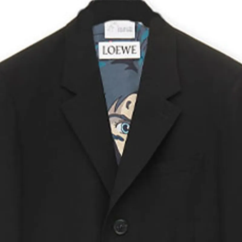 LOEWE SS23 Business Suits Men Black-4