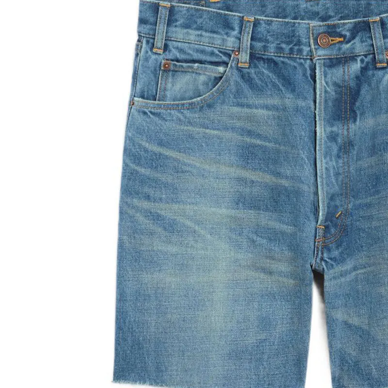 CELINE Denim Shorts Men Blue-3