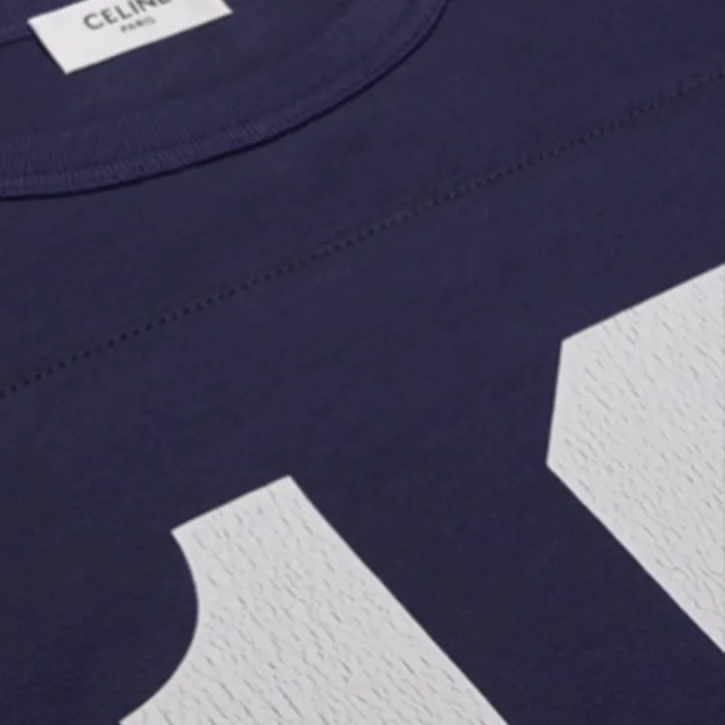 CELINE T shirt 70's Cropped CELINE Jersey Coton-2