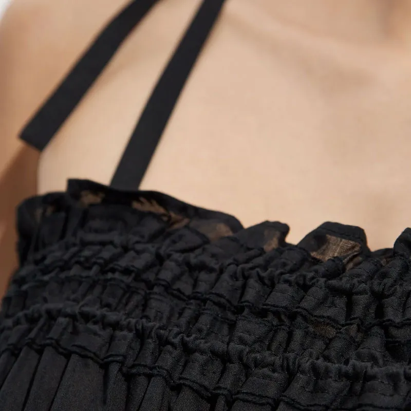 TORY BURCH Strappy Pleated Dress-4