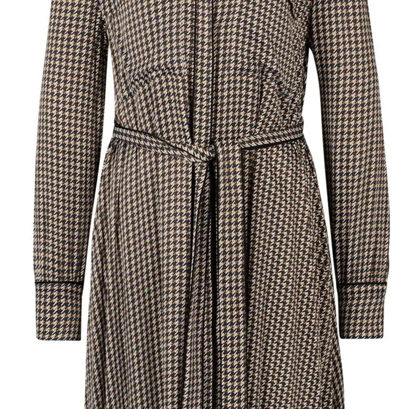 HUGO BOSS Long Sleeved Dress Women's Brown-3
