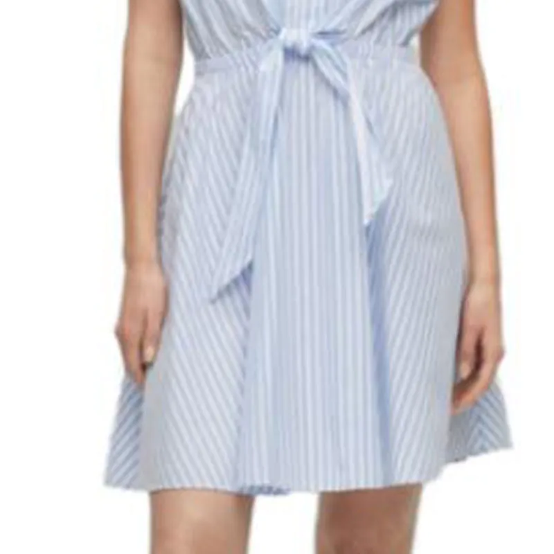 HUGO BOSS Short Sleeved Dress Women's Light Blue-3