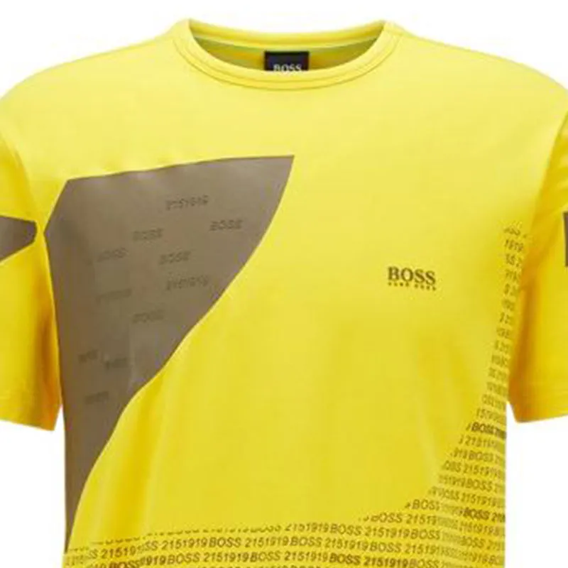 HUGO BOSS SS22 T Shirt Men's Yellow-4