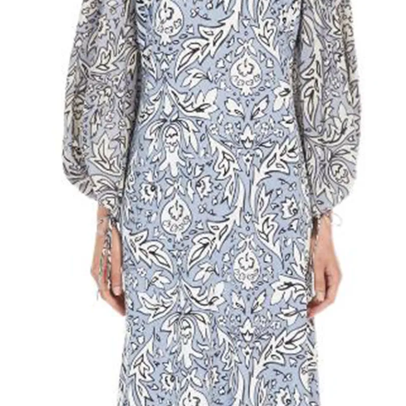 WEEKEND MaxMara Long Sleeved Dress Women's Blue-4