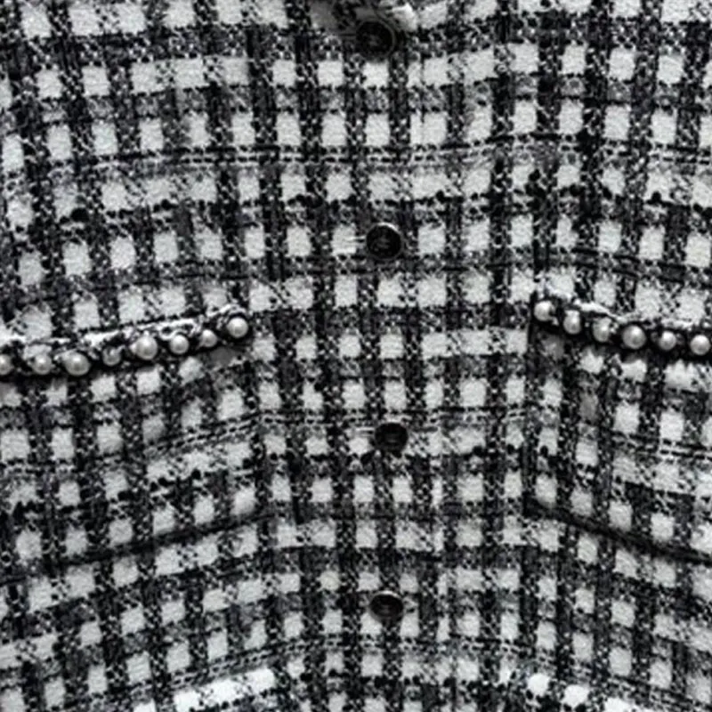 CHANEL 25P Spring Summer Preview Collection Jackets & Coats Women's Black White-3