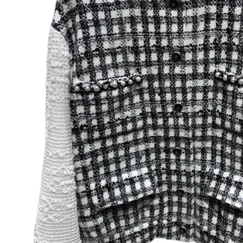 CHANEL 25P Spring Summer Preview Collection Jackets & Coats Women's Black White-2