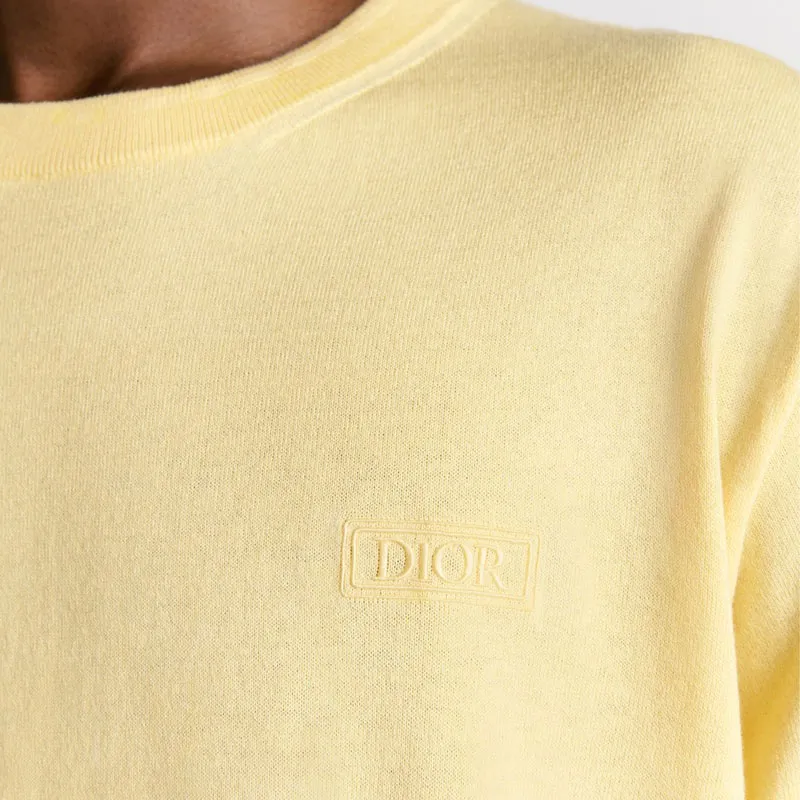 DIOR T Shirts Men Yellow-3
