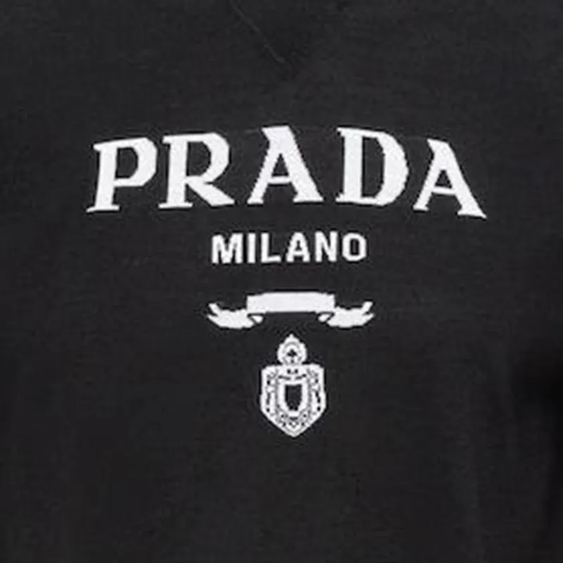 PRADA Superfine Wool Short Sleeve Crewneck Sweater-6