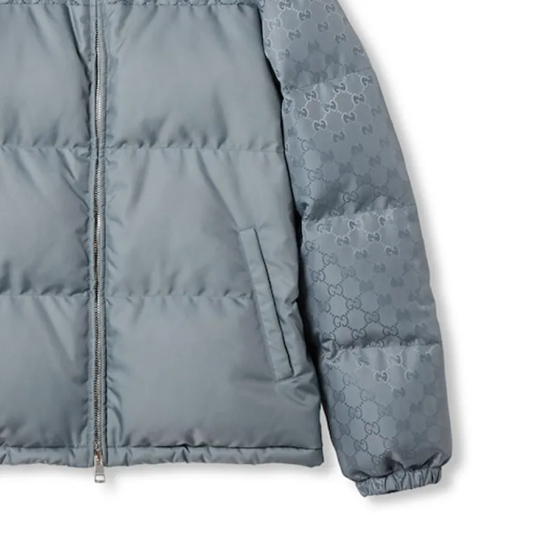 GUCCI SS25 Puffer Jacket Unisex Blue-5
