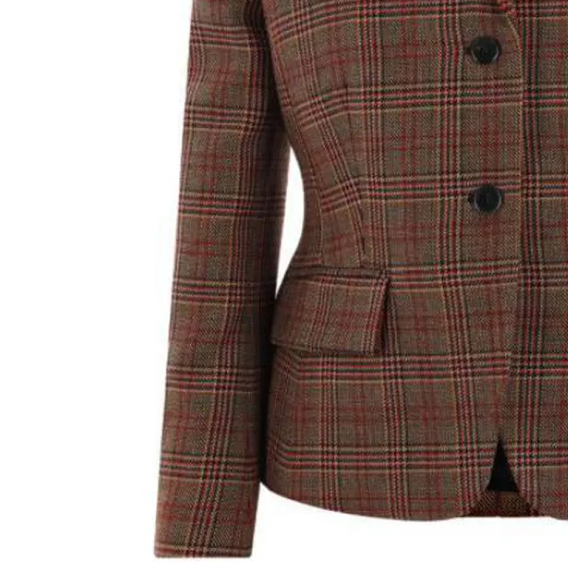 PRADA Checked Single Breasted Jacket-3