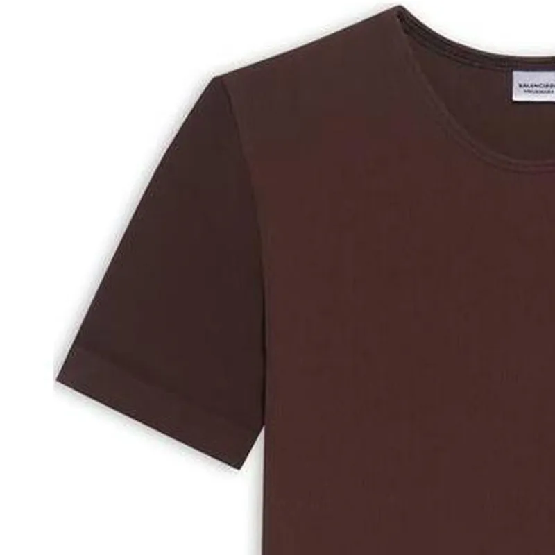 Balenciaga T-Shirts Women's Dark Brown-2
