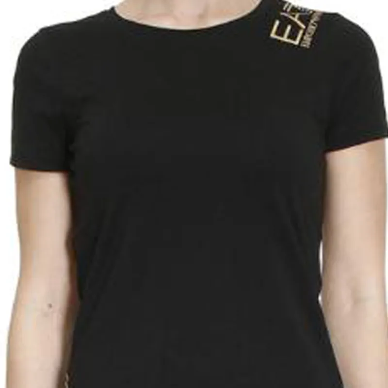EMPORIO ARMANI EA7 T-Shirts Women's Black-4