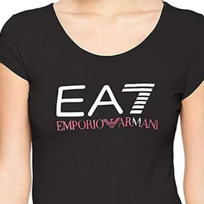 EMPORIO ARMANI EA7 T Shirts Women's Black-2