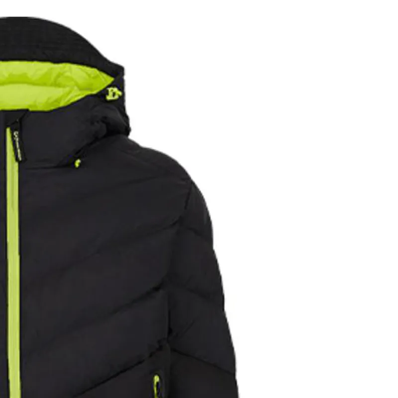 EMPORIO ARMANI FW21 Solid Color Hooded Puffer Jacket Men's Black-7