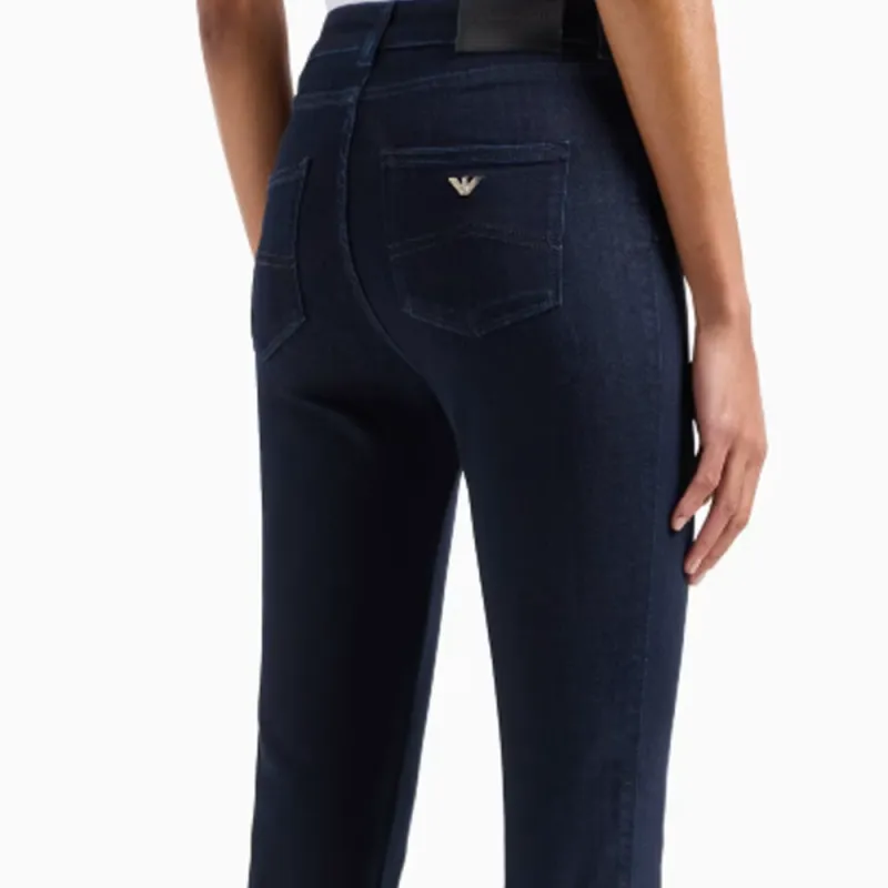EMPORIO ARMANI J18 High waisted Skinny Leg Jeans In A Lyocell Blend Denim-1