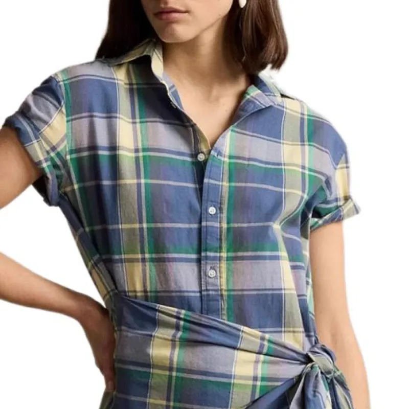 Polo Ralph Lauren Check print Cotton Shirtdress-3