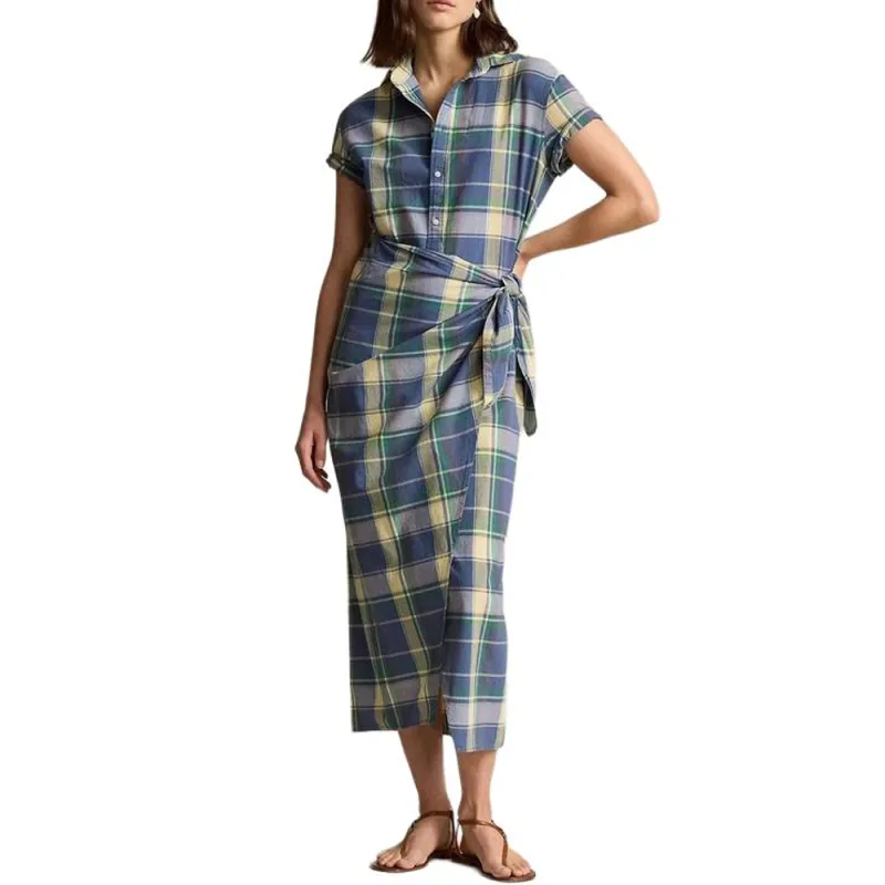 Polo Ralph Lauren Check print Cotton Shirtdress-2