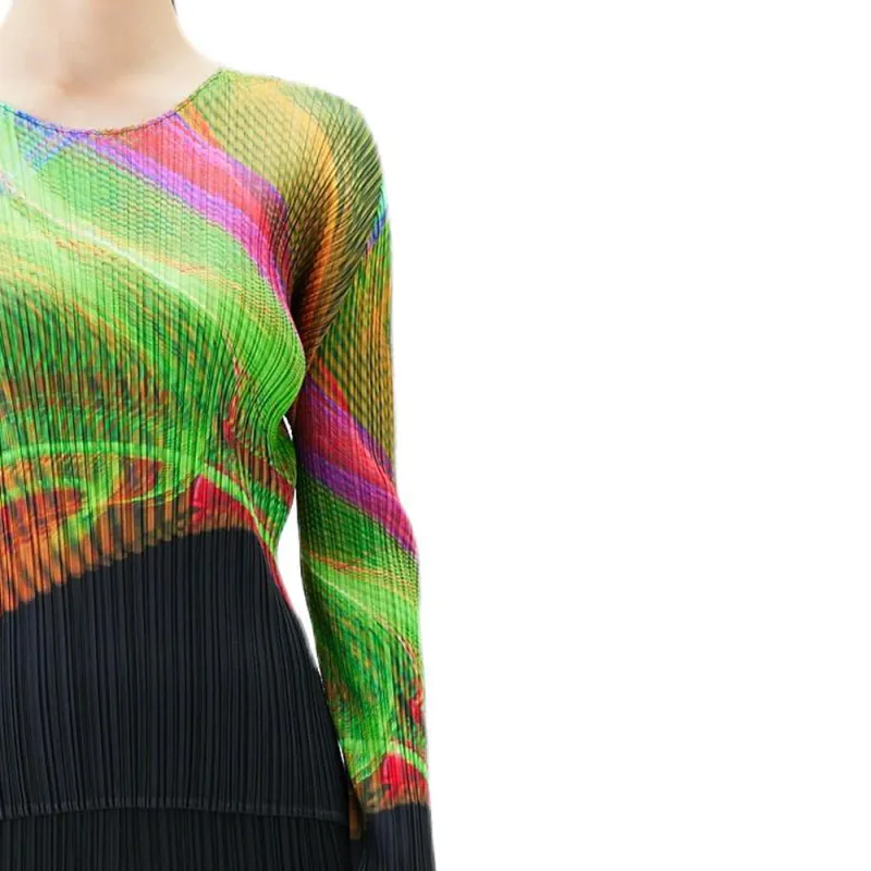 PLEATS PLEASE ISSEY MIYAKE Regular T Shirt Women's Bright Green-4
